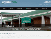 Tablet Screenshot of huntingdonvalleysurgerycenter.com